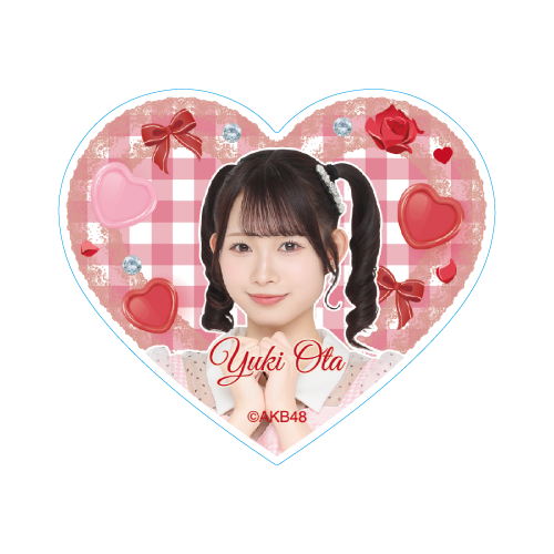 ハート型ステッカー　太田 有紀