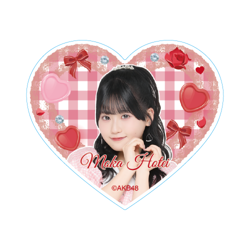 ハート型ステッカー　布袋 百椛