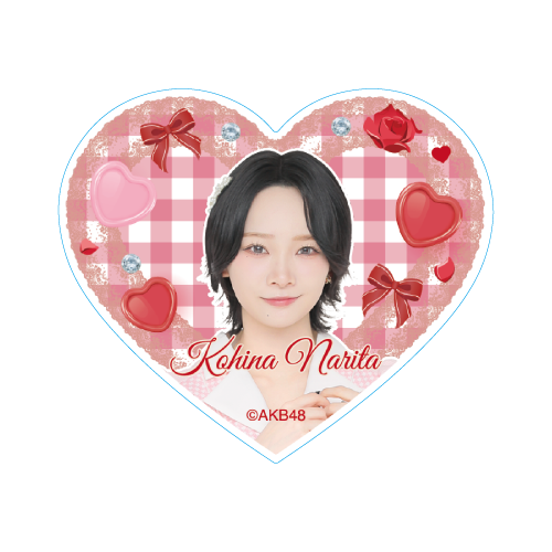 ハート型ステッカー　成田 香姫奈