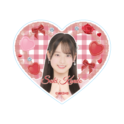 ハート型ステッカー　近藤 沙樹