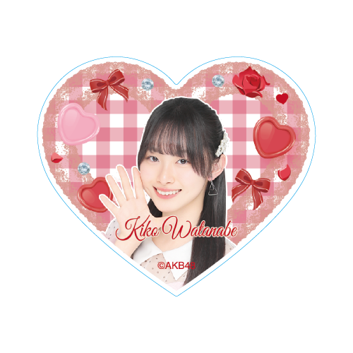 ハート型ステッカー　渡邉 葵心