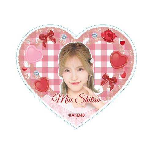 ハート型ステッカー　下尾 みう