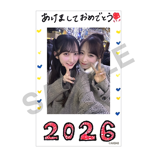 チェキ風カード　長友 彩海