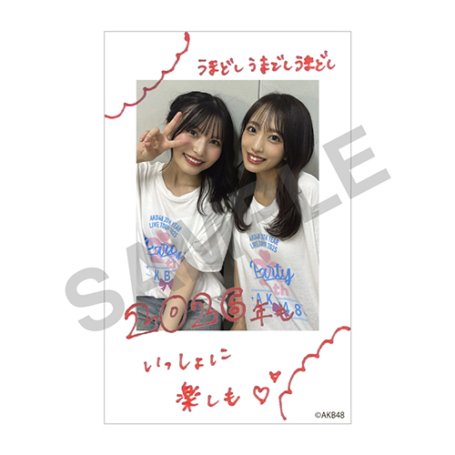 チェキ風カード　福岡 聖菜