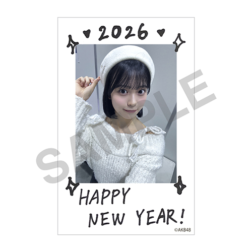 チェキ風カード　新井 彩永