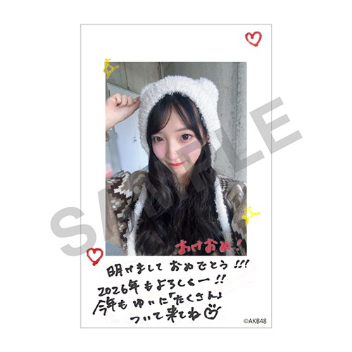 チェキ風カード　山口 結愛