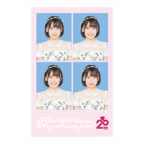 証明写真風フォトカード　坂川 陽香