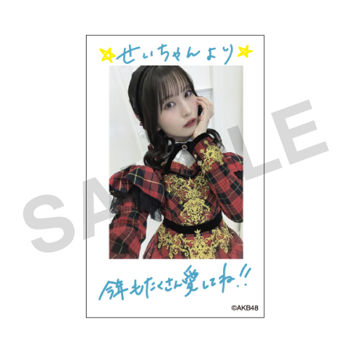 チェキ風カード　福岡 聖菜