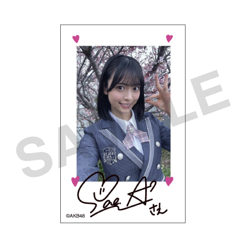チェキ風カード　新井 彩永