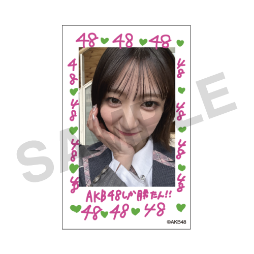 チェキ風カード　工藤 華純