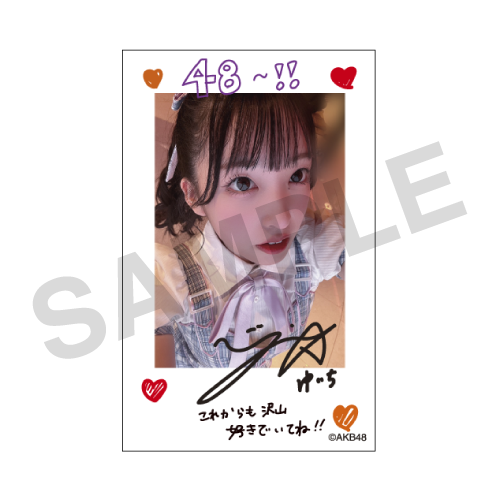 チェキ風カード　山口 結愛