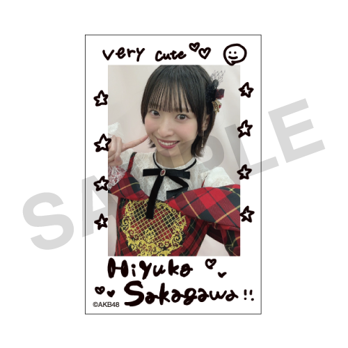 チェキ風カード　坂川 陽香
